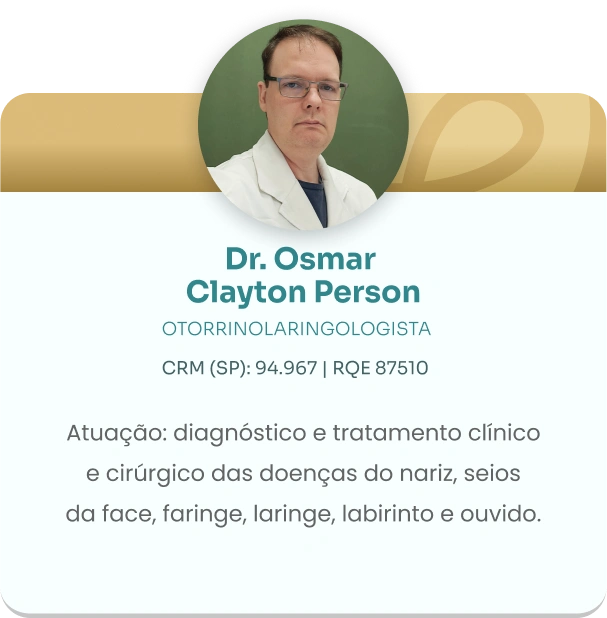 Dr Osmar Clayton Person_otorrinolaringologista SBC_Clinica Bogar